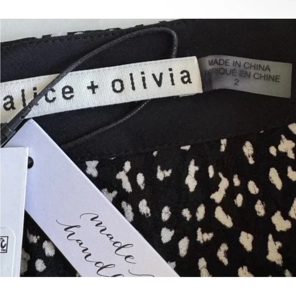 ALICE + OLIVIA Danita Double Layer A-Line Skirt - Size 2 - MSRP $440 - NWT - Picture 7 of 12